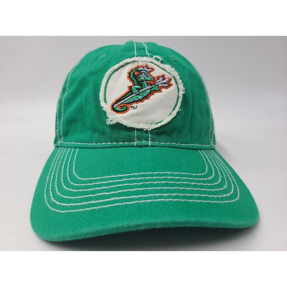 Norfolk Tides Hat Cap Pepsi Face of Fox 43 Melonwear Adjustable SGA MiLB Green‎ - Picture 2 of 11